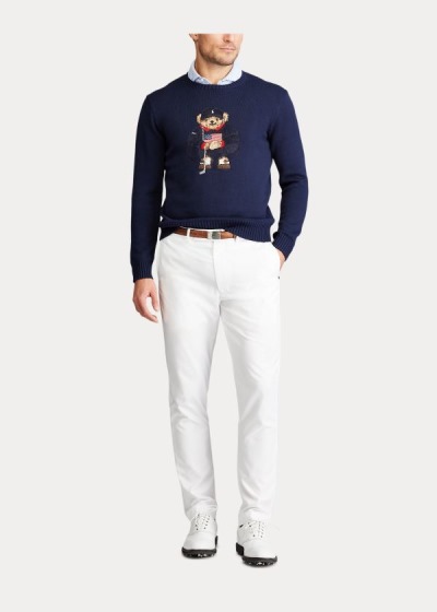 Sueter Ralph Lauren Hombre Azul Marino - Golf Bear Cotton-Blend - NIXYO8173